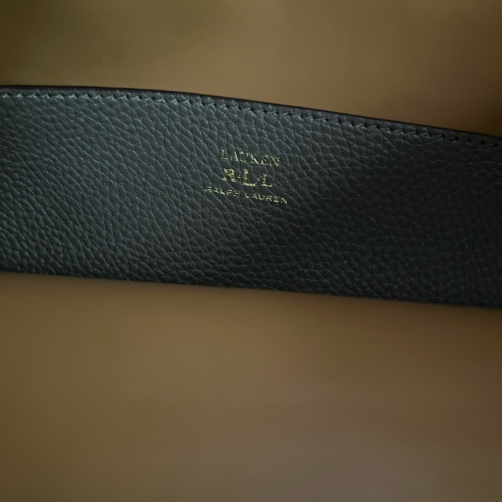 Lauren Ralph Lauren Gray Shoulder Bag Minimalist Design - Picture 2 of 5